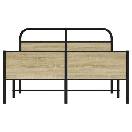 Рамка за легло без матрак 120x190 см дъб сонома инженерно дърво