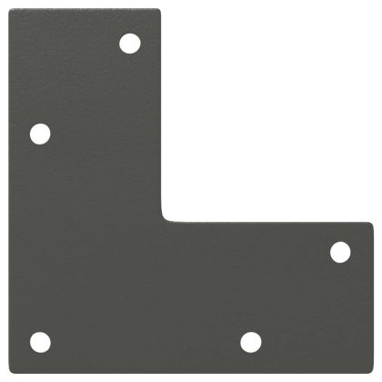 Крака за конзолна маса, конична форма, 4 бр., антрацит, 72-73 см, стомана