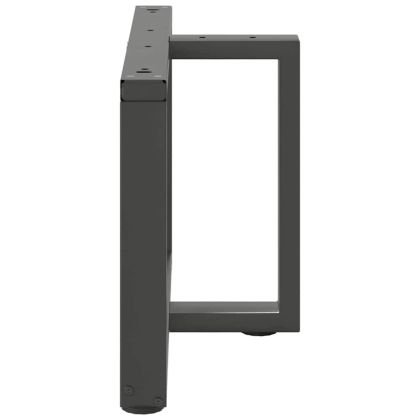 Крака за масичка за кафе, Т-образни, 2 бр., антрацит, 70x25x(42-43) см, стомана