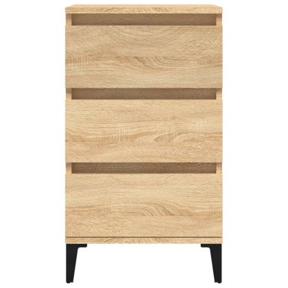 Нощно шкафче, дъб сонома, 40x35x70 см, инженерно дърво