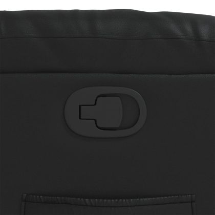 Реклайнер, черен, изкуствена кожа