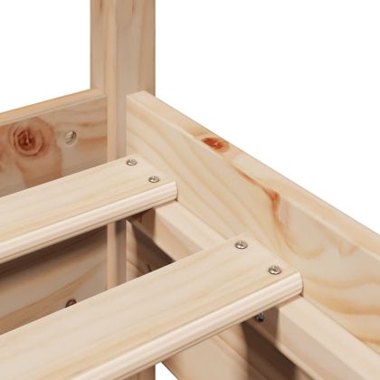 Рамка за легло без матрак, 75x190 см, масивна чамова дървесина