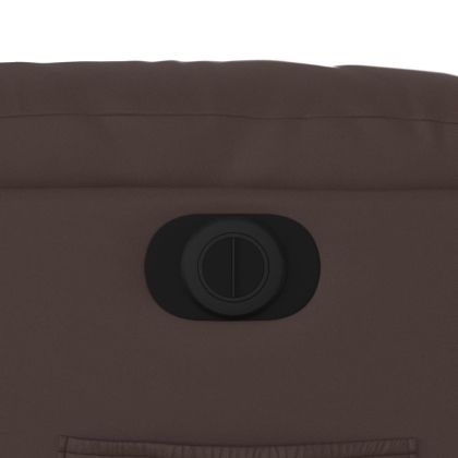 Електрически наклоняем стол, кафяв, изкуствена кожа