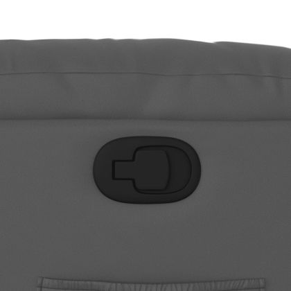 Изправящ реклайнер стол, сива, изкуствена кожа