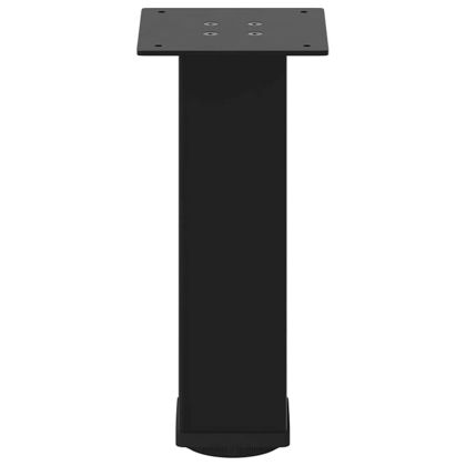 Крака за масичка за кафе, 4 бр., черни, 30-32 см, стомана