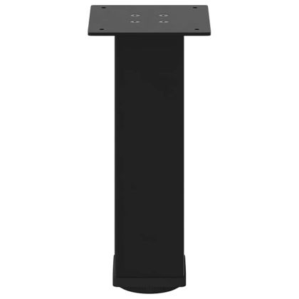 Крака за масичка за кафе, 4 бр., черни, 30-32 см, стомана