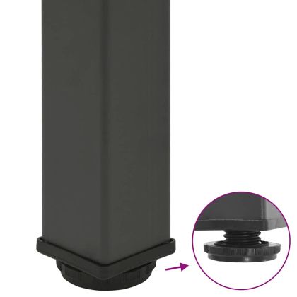 Крака за масичка за кафе, 4 бр., антрацит, 30-32 см, стомана