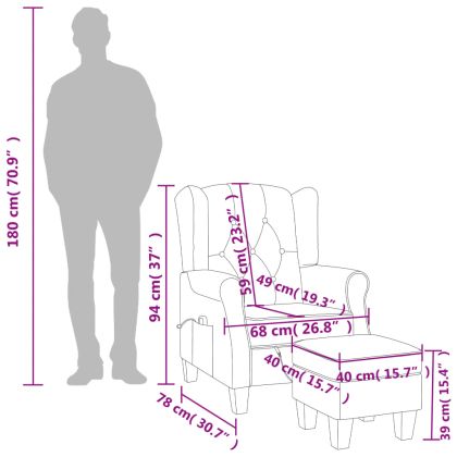 Масажен стол с табуретка, кремав, текстил