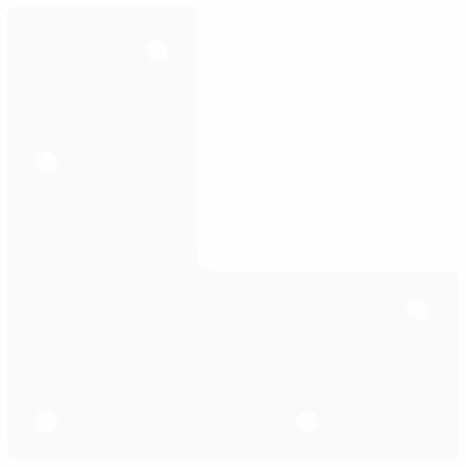 крака тип „фиби“ за конзолни маси, 4 бр., бели, 72 см, масивна стомана