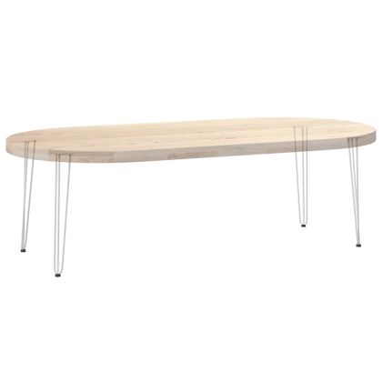 крака тип „фиби“ за конзолни маси, 4 бр., бели, 72 см, масивна стомана