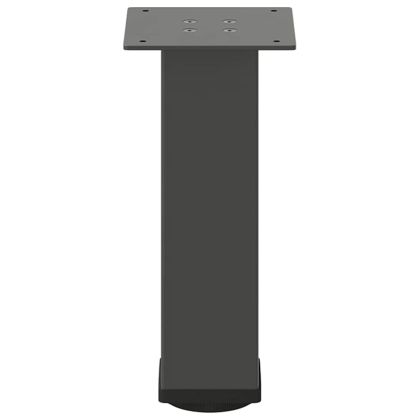 Крака за масичка за кафе, 4 бр., антрацит, 42-44 см, стомана