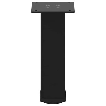 Крака за масичка за кафе, 4 бр., черни, 42-44 см, стомана