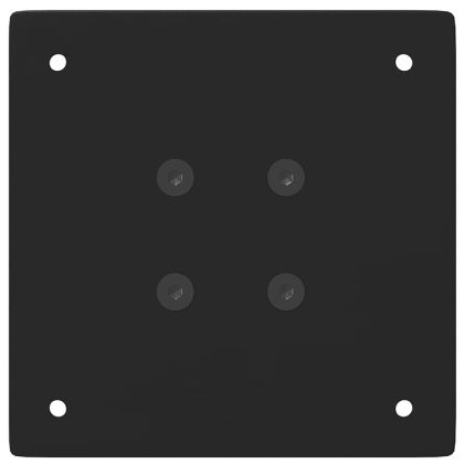 Крака за масичка за кафе, 4 бр., черни, 42-44 см, стомана