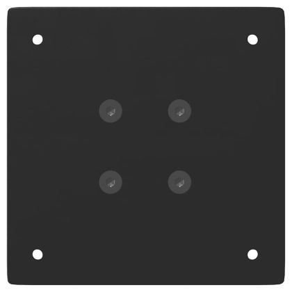 Крака за масичка за кафе, 4 бр., черни, 42 см, стомана