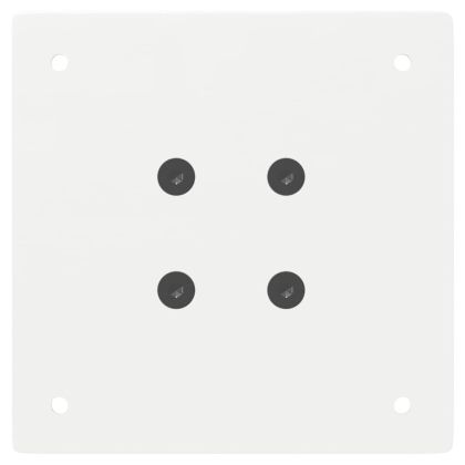 Крака за масичка за кафе, 4 бр., бели, 42 см, стомана