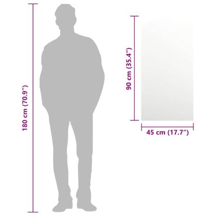 Огледало, 90x45 см, стъкло