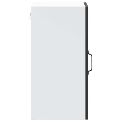 Кухненски стенен шкаф със стъклена врата "Porto" черно