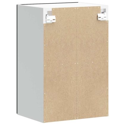 Кухненски стенен шкаф със стъклена врата "Porto" черно