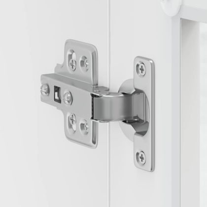 Кухненски стенен шкаф със стъклена врата "Porto" бял