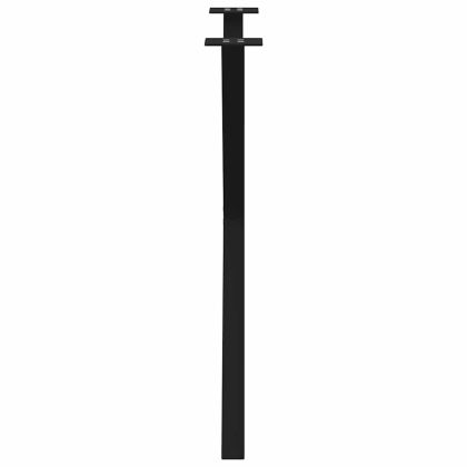 Крака за трапезна маса, X-образни, 2 бр., черни, 80 x (72-73) см, стомана
