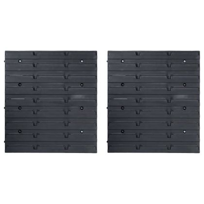 Стенен органайзер с 39 бр кутии за инструменти червено и черно