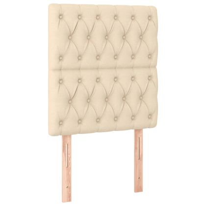 Рамка за легло без матрак, kремав, 80x200 см, плат