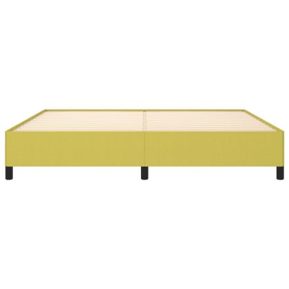 Рамка за легло без матрак, зелена, 200x200 см, плат