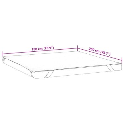 Протектор за матрак, бял, 180x200 см, водоустойчив