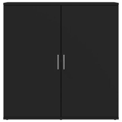 Сайдборди, 2 бр, черни, 79x38x80 см, инженерно дърво