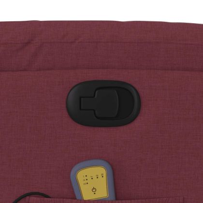 Масажен наклоняем стол, виненочервен, текстил