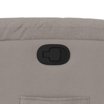 Изправящ реклайнер стол, таупе, текстил