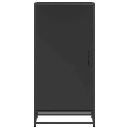 Етажерка за обувки, черна, 48x38x97,5 см, инженерно дърво