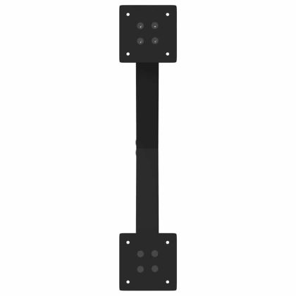 Крака за трапезна маса, X-образни, 2 бр., черни, 57 x (72-73) см, стомана