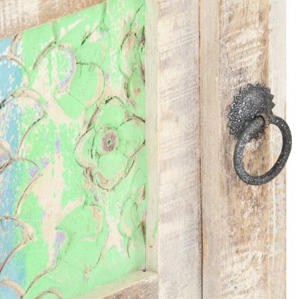 Нощно шкафче, 40х30х50 см, грубо акациево дърво