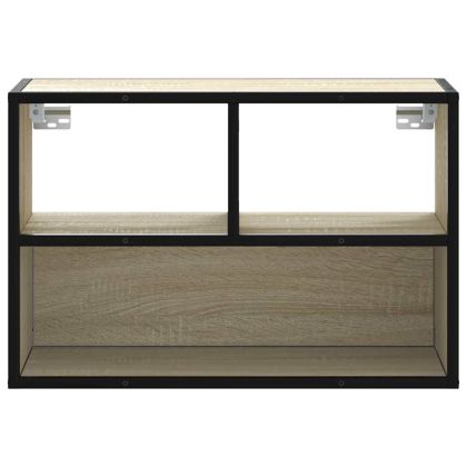 ТB шкаф, сонома дъб, 60x31x39,5 см, инженерно дърво и метал