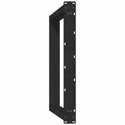 Крака за трапезна маса, U-образни, 2 бр., черни, 80 x (72-73) см, стомана