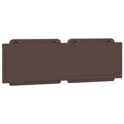 Мека табла за легло Zadar, кафява, 160 см, изкуствена кожа