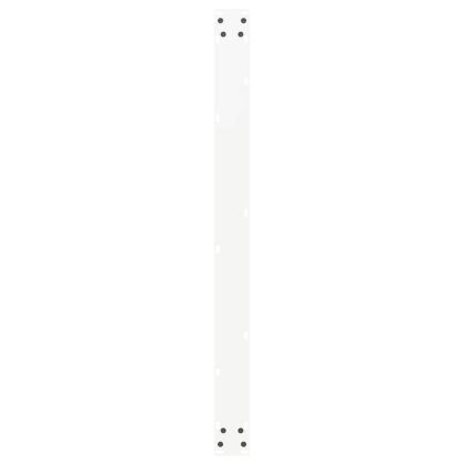 Крака за трапезна маса, U-образни, 3 бр., бели, 100 x (72-73) см, стомана