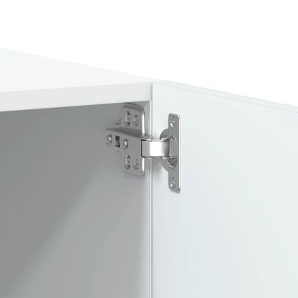 ТB шкаф, бял, 100x35x40 см, инженерно дърво