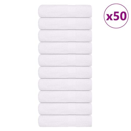 Кърпи за ръце 50 бр бели 50x100 см 360 gsm 100% памук