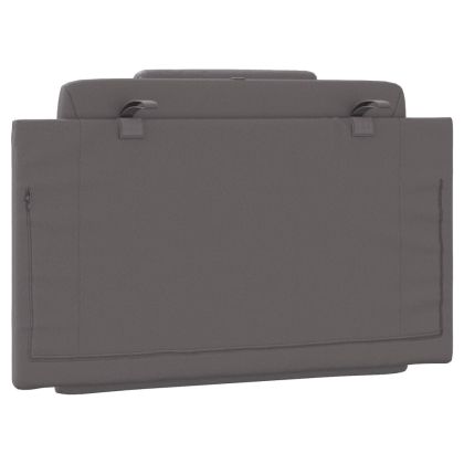 Мека табла за легло Viana, сива, 90 см, изкуствена кожа