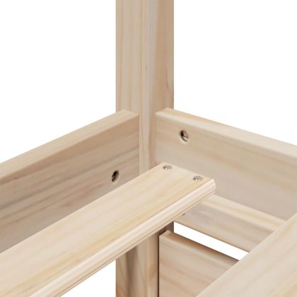 Легло с чекмеджета и матрак, 90x200 см, бор масив