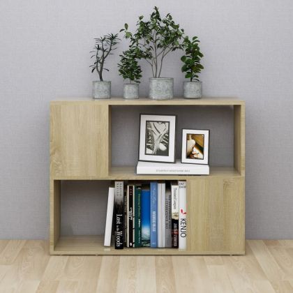 ТВ шкаф, дъб сонома, 80x24x63 см, инженерно дърво