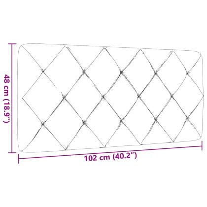 Мека табла за легло, тъмнокафява, 100 см, плат