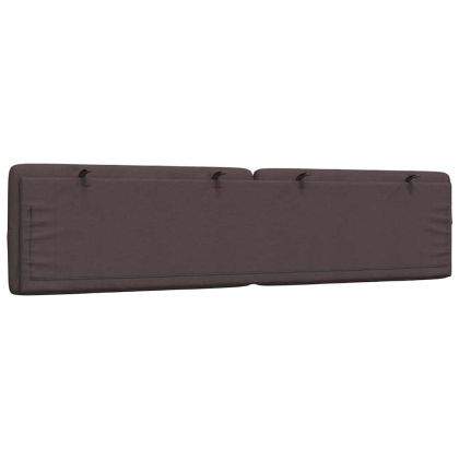 Мека табла за легло, тъмнокафява, 200 см, плат