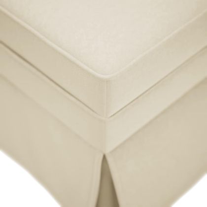 Кушетка с болстер и десен подлакътник, ленен