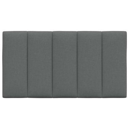 Мека табла за легло Hanko, тъмносива, 90 см, плат