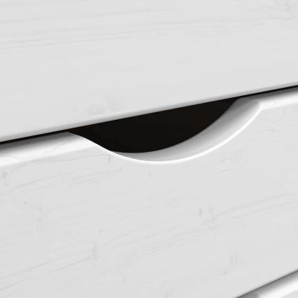 Шкаф с чекмеджета на колелца MOSS, меденокафяв, бор масив