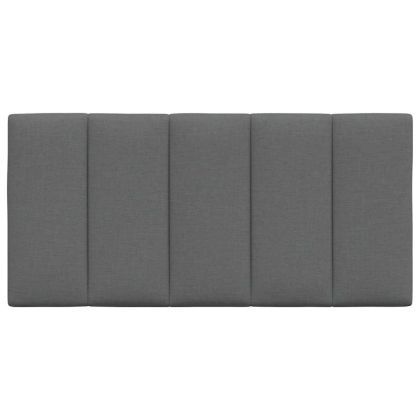 Мека табла за легло Hanko, тъмносива, 100 см, плат