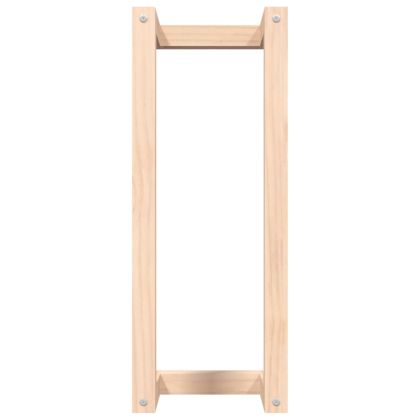 Поставка за хавлии 23x18x60 см борово дърво масив